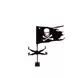 Флюгер Пиратский флаг BORGE