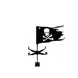 Флюгер Пиратский флаг BORGE