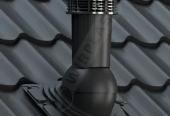 Вентиляционный выход Wirovent Uniwersal Plus 125 с отводом конденсата и электровентилятором-2 Вентиляционный выход Wirovent Uniwersal Plus 125 с отводом конденсата и электровентилятором-2