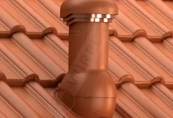 Вентиляционный выход Wirovent Tile Pro 125 с отводом конденсата и электровентилятором-2