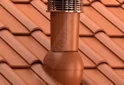 Вентиляционный выход Wirovent Tile Plus 125 с отводом конденсата и электровентилятором-1 Вентиляционный выход Wirovent Tile Plus 125 с отводом конденсата и электровентилятором-1