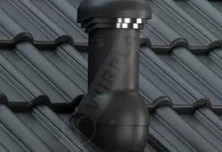 Вентиляционный выход Wirovent Tile Pro 150 с отводом конденсата и электровентилятором-1