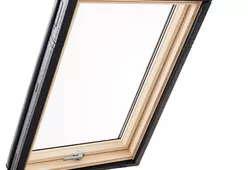 Мансардное окно с поднятой осью поворота ROTO Designo R75 H из дерева с термо-блоком WD-3