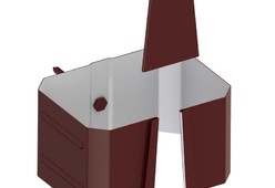 Держатель трубы МеталлПрофиль 76х102 (на кирпич) Полиэстер 0.5 мм