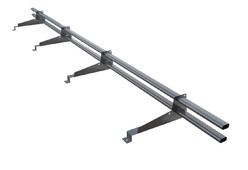 Снегозадержатель трубчатый BORGE 3 м для модульной металлочерепицы шаг 400 мм