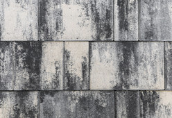 Тротуарная плитка ПАЛЕРМО 6см (33*22/22*22/11*22), цвет оникс