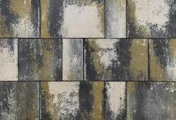 Тротуарная плитка ПАЛЕРМО 6см (33*22/22*22/11*22), цвет оливковый микс