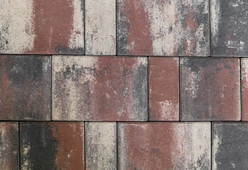 Тротуарная плитка ПАЛЕРМО 6см (33*22/22*22/11*22), цвет коралловый